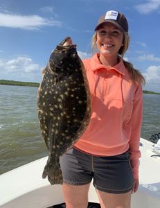 Summer Flounder fish caught at New Smyrna Beach