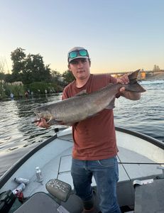 Two anglers enjoying a fishing adventure in Arbuckle