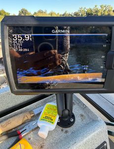 A person fishing in California