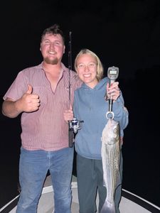Striped bass caught in Arbuckle
