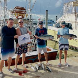 Two blackfin tuna caught while fishing in Miami
