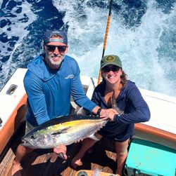 Yellowfin tuna caught while fishing in FL