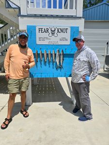 Spanish mackerel fish caught during a fishing cruise in Alabama