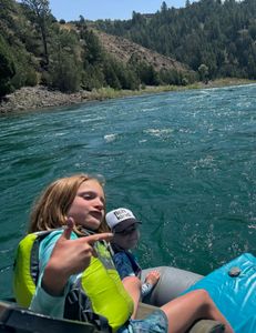 Two people fishing in Montana