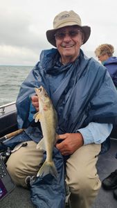 Two people fishing at Breezy Point
