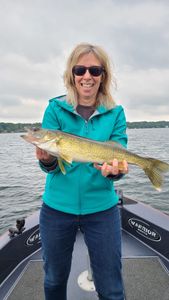 Fishing in Minnesota with a big fish caught