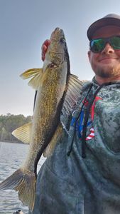 Lone angler fishing in Minnesota
