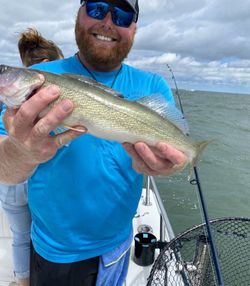 Fisherman enjoying a great day of fishing in Port Clinton