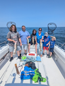 3 large fish caught by 6 people in Port Clinton