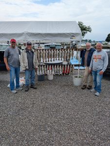 Fishing group enjoying the outdoors in Port Clinton