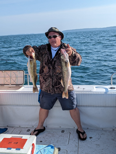 Two 18-inch fish caught while fishing in OH
