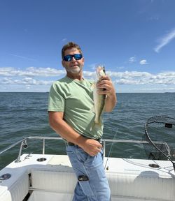 Angler fishing in Port Clinton