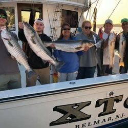 6 striped bass caught fishing in NJ