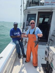 Two anglers fishing in New Jersey