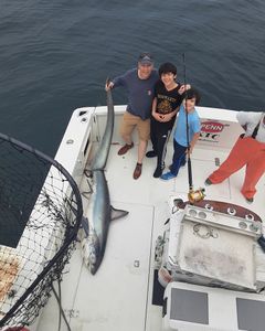 Caught a 37-inch Atlantic Sharpnose Shark while fishing in NJ