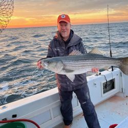 Striped bass caught in Belmar