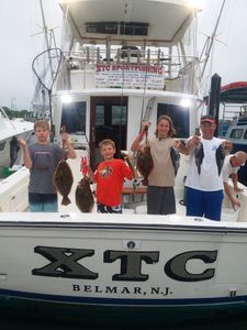 Two summer flounder fish caught in NJ
