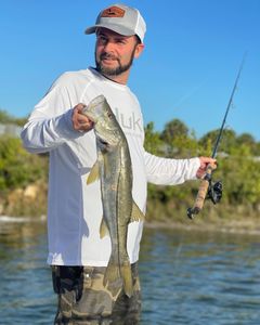 A snook fish caught in St. Petersburg