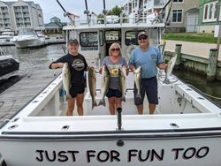 6 fish caught by 3 people in Grasonville