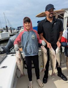 Two striped bass caught in Grasonville
