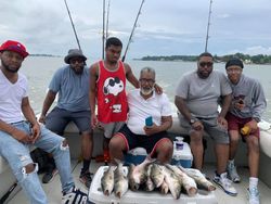 Catch up fishing with friends in Chesapeake Bay 