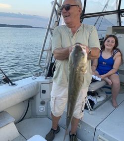 Two people fishing in Baltimore