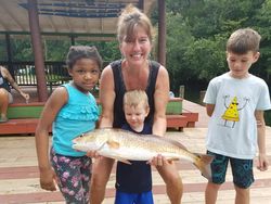 Anglers caught in fishing action at FL location