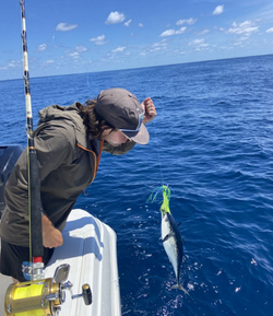 Angler holding a large fish in West Palm Beach