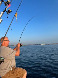 Person fishing in Maryland