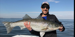 Striped bass caught by angler in Maryland