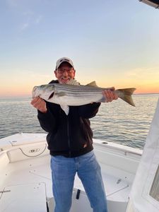 Striped bass caught in Rock Hall
