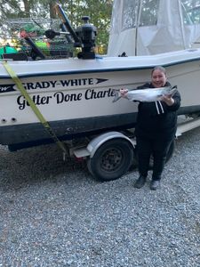 Angler with a 17-inch fish in BC