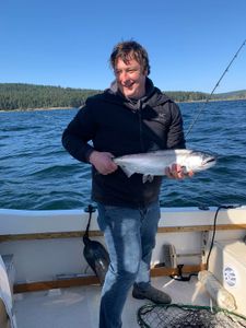 Coho salmon fishing in Nanaimo