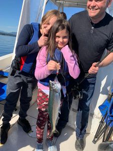 Fishing for a rainbow trout in BC