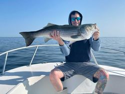 Striped bass fishing in MA