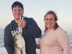 Striped bass caught in Winthrop