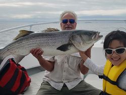Striped bass catch in Winthrop