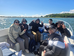 Partly cloudy skies set the stage for an epic fishing adventure in Winthrop!