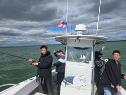Partly cloudy skies set the stage for an epic fishing adventure!