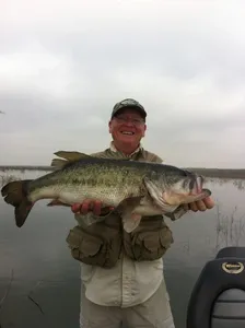 A big fish caught in Texas by two people fishing
