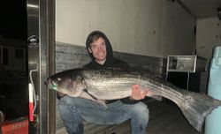 Angler with a 43-inch fish in Newburyport