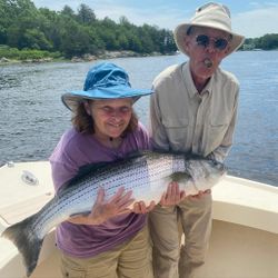 A person fishing in Newburyport