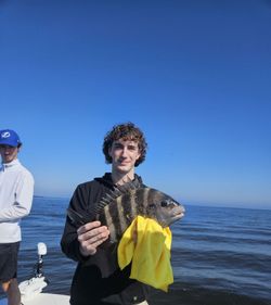 Sheepshead fish caught while fishing in Jacksonville