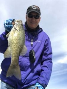 Smallmouth bass caught during fishing tour in Pottsboro TX