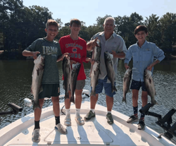 7 striped bass caught at Lake Murray