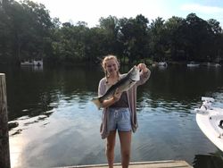 A lone angler enjoying a fishing trip in SC