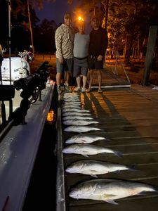 Three anglers with 3 big fish caught while fishing in SC