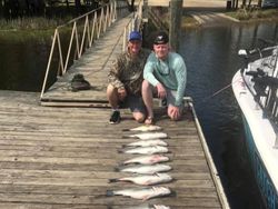 Two anglers fishing at Lake Murray