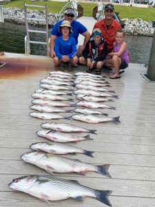 7 striped bass caught on fishing trip in SC