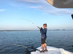 Person fishing at Lake Murray